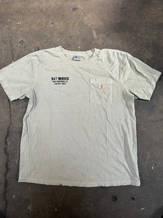 XL Carhartt Relaxed Fit 947 WORKS Staple Pocket T Off White