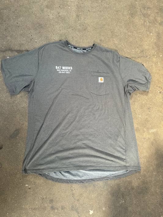 2XL Carhartt Force 947 WORKS Staple Pocket T Gray