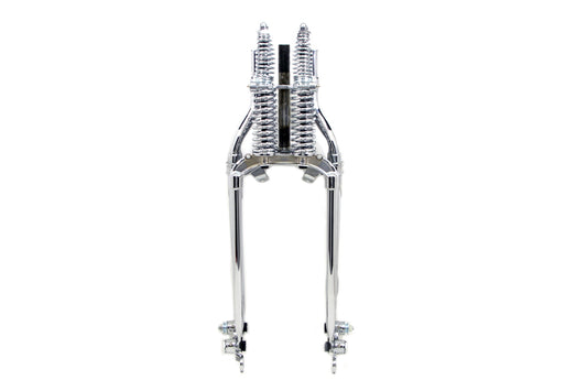 18" Inline Spring Fork Assembly Chrome